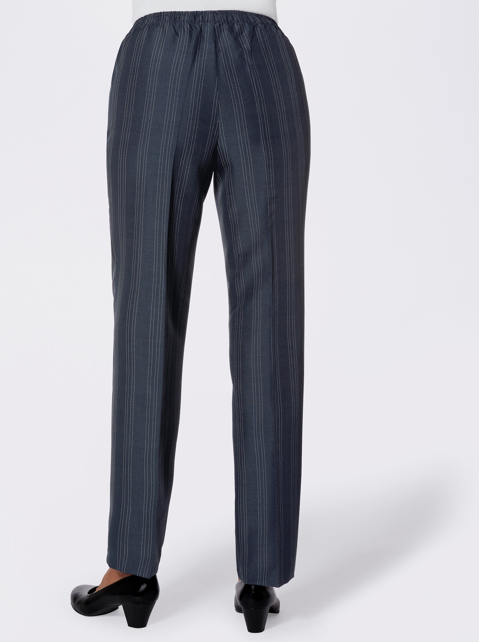 Comfortbroek per 2 stuks - marine + marine gestreept