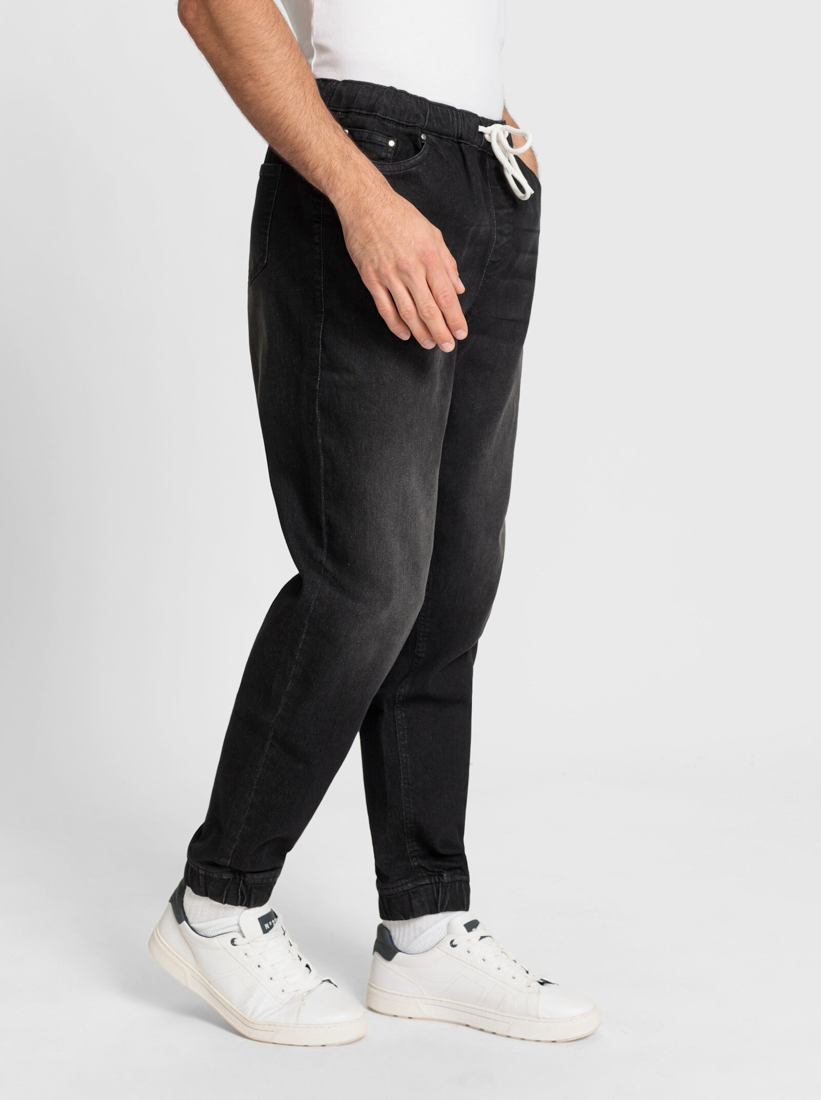 Catamaran Schlupfjeans im Doppelpack - blue-bleached + black denim