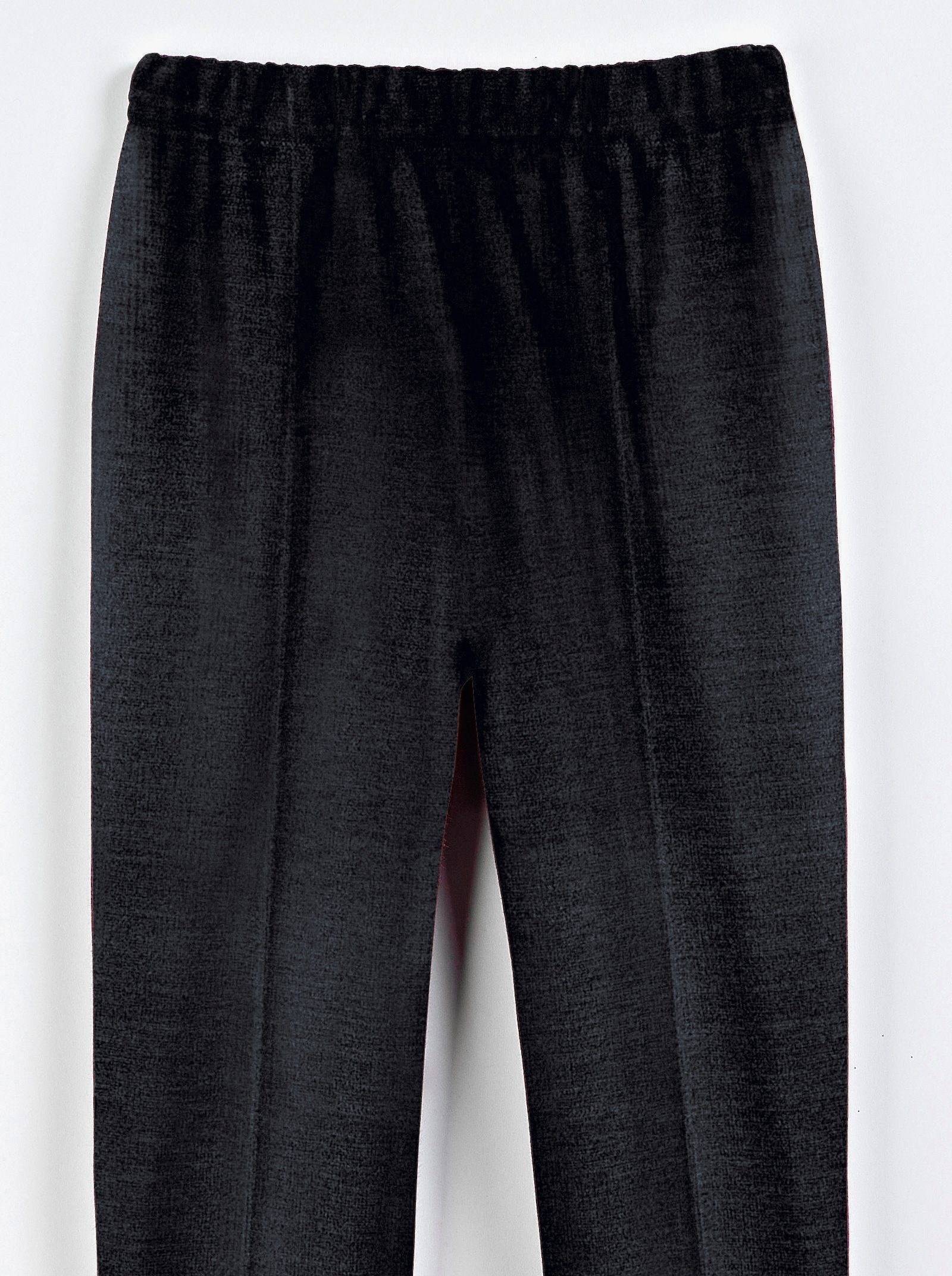 Schlupfhose in angerauter Qualität - schwarz