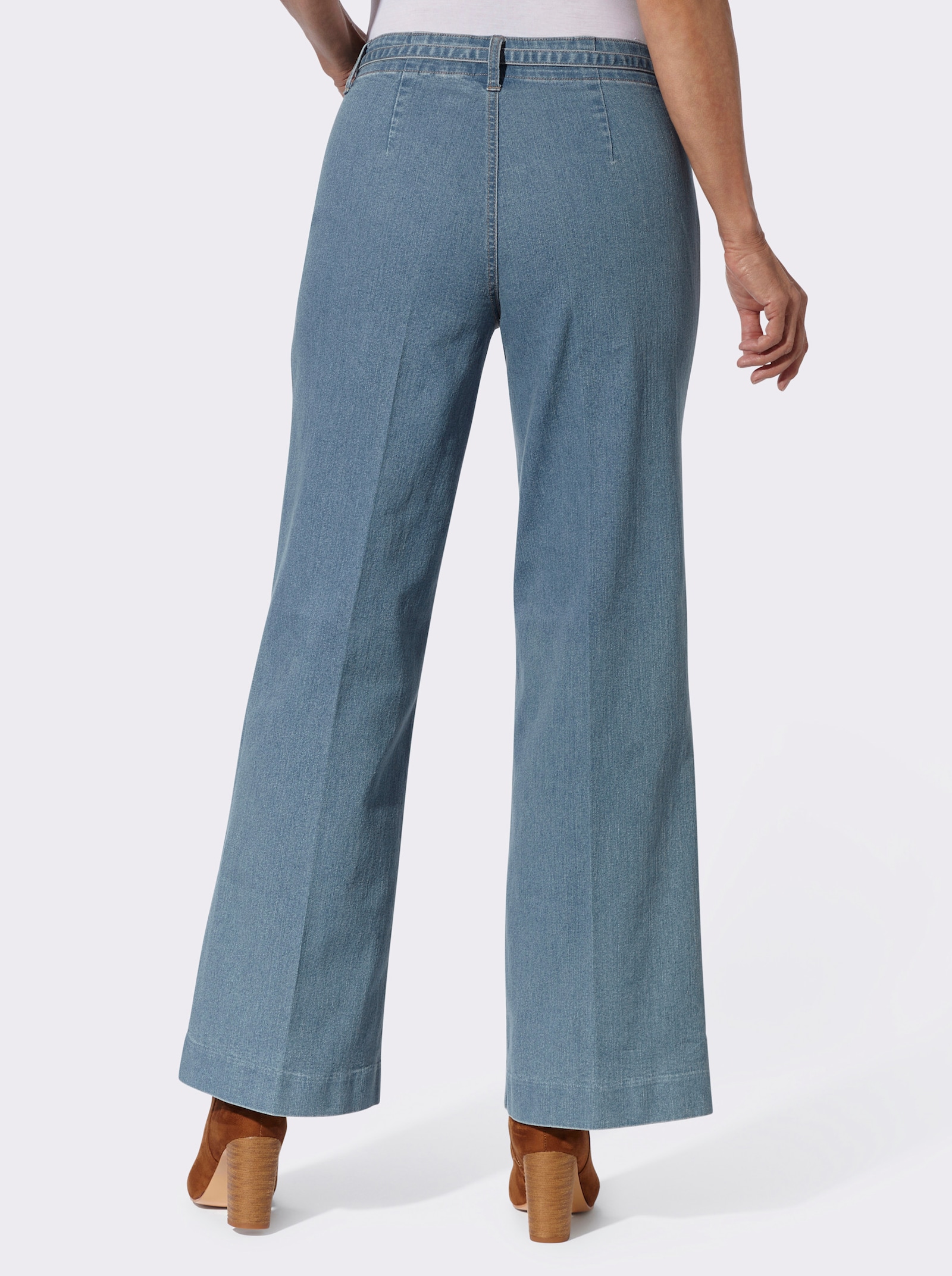  Jeans mit Biese vorne - blue-bleached