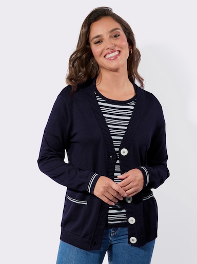 Twin-Set - marine-ecru-geringelt
