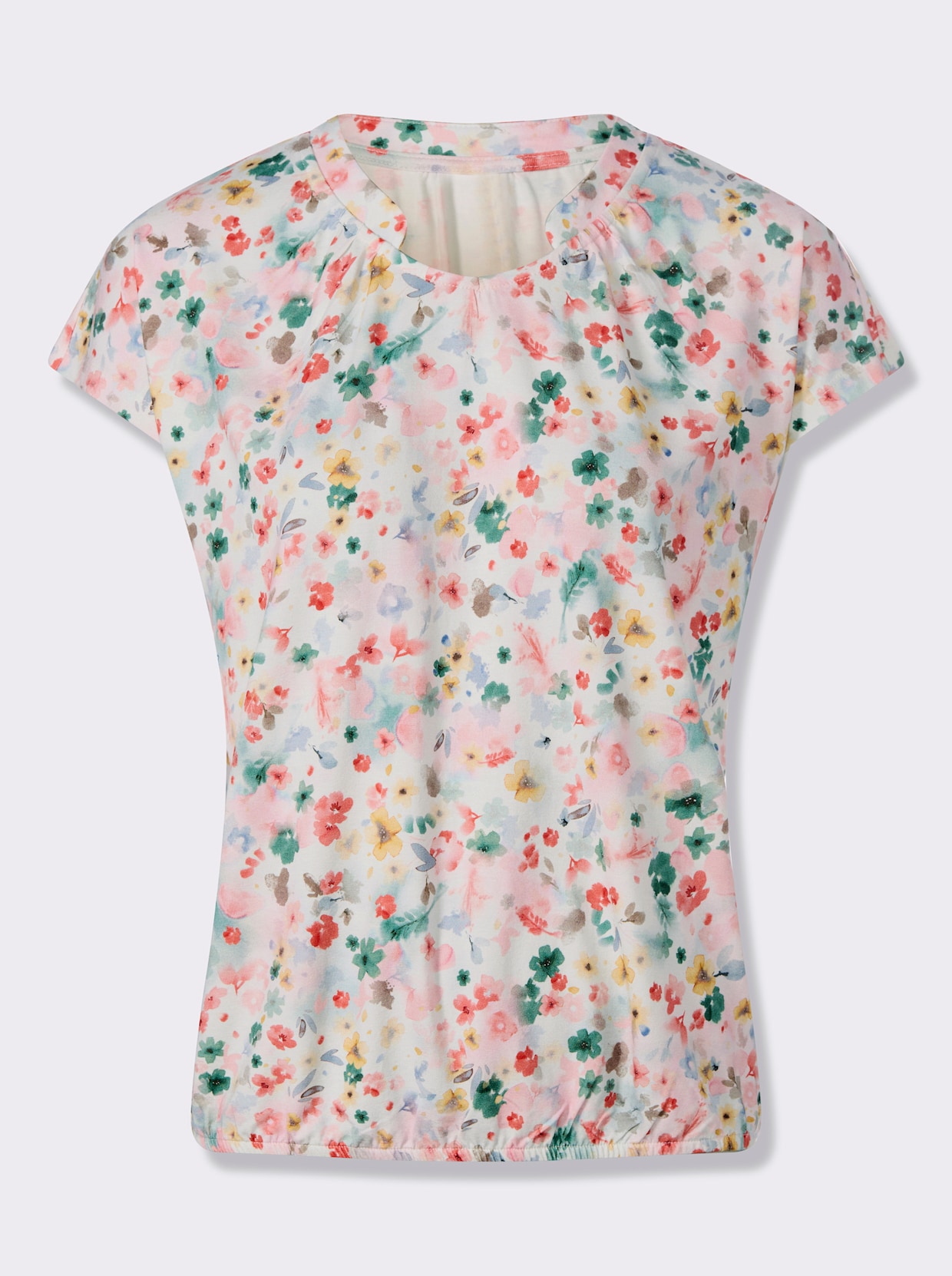 Print-Shirt - ecru-flamingo-bedruckt