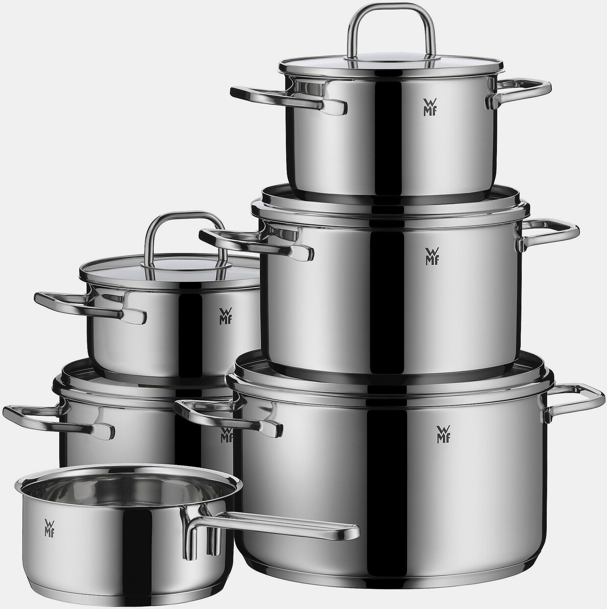 WMF Topf-Set - edelstahlfarben