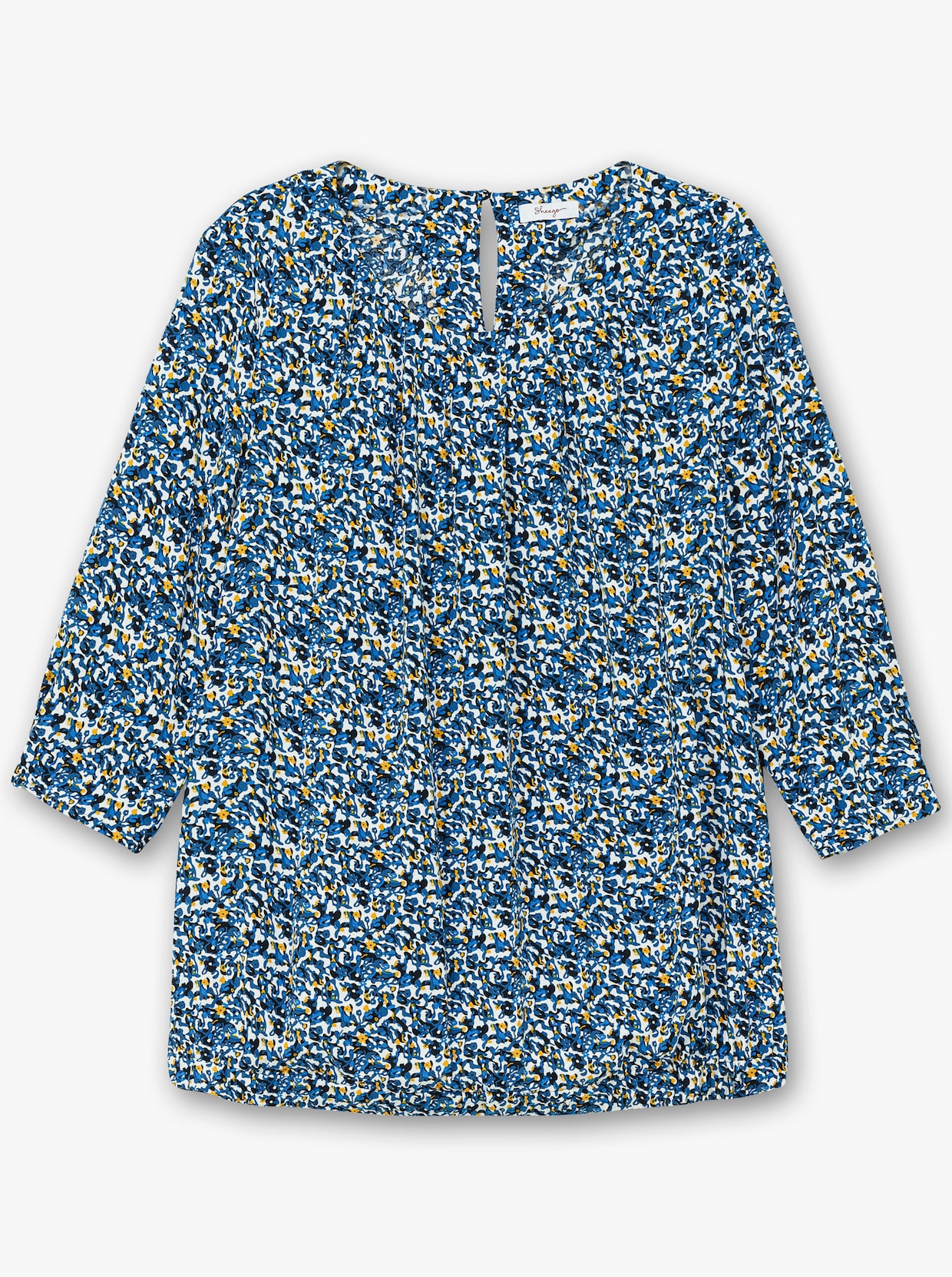sheego Tunika - tiefblau-gemustert