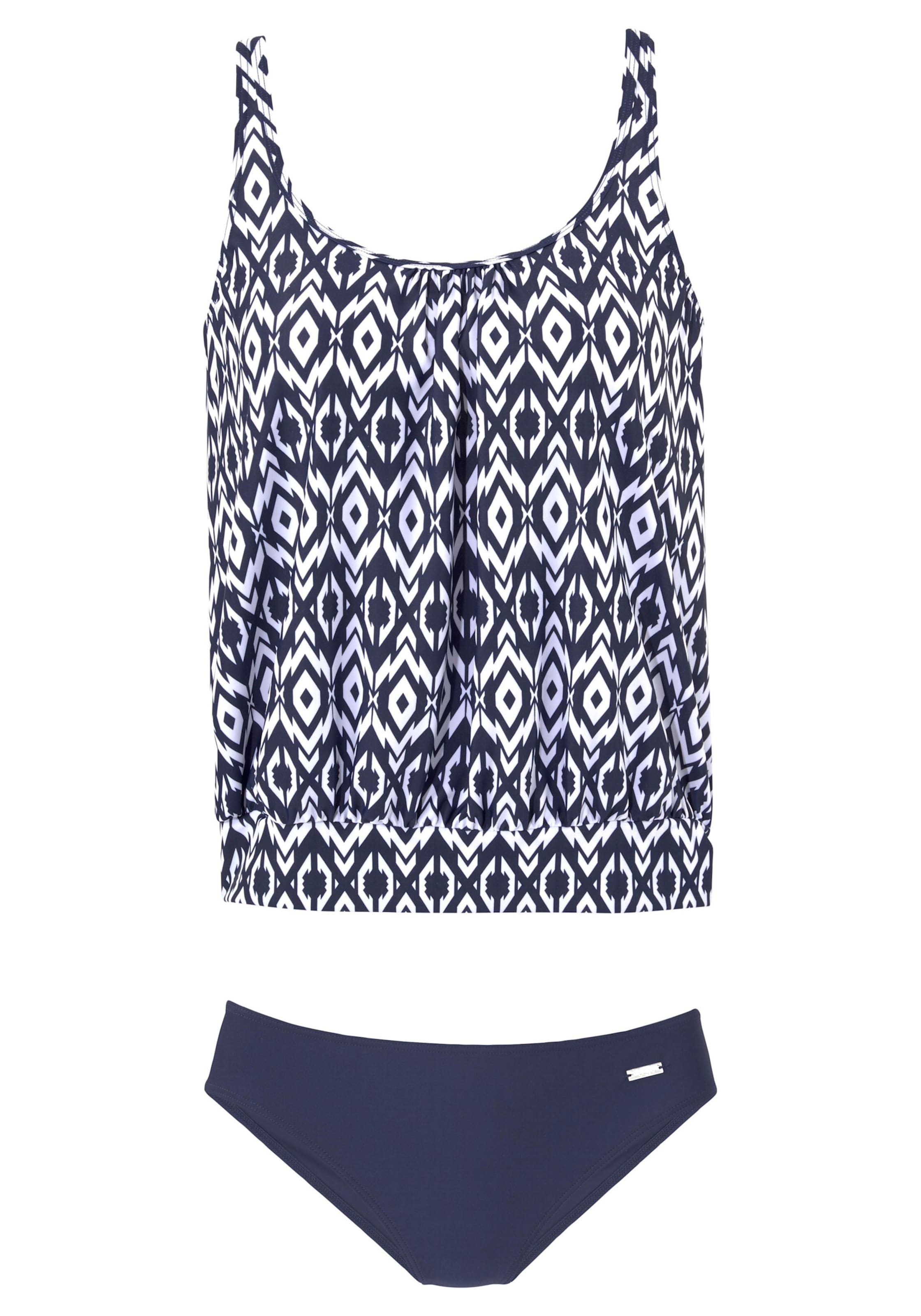 LASCANA Oversize-Tankini In Marine-weiß | Heine