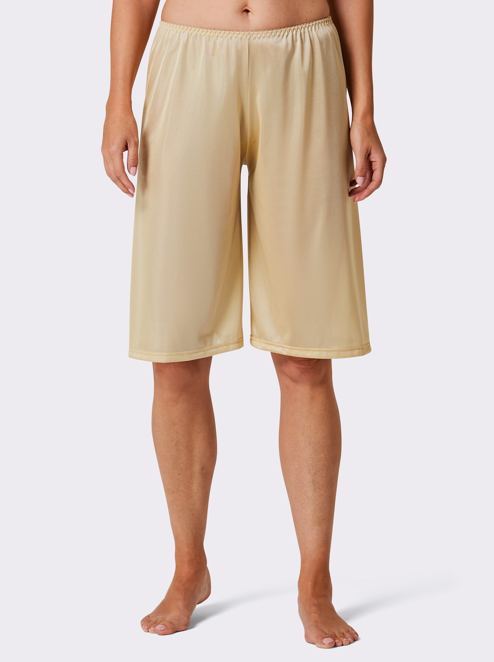 wäschepur Kalhotová spodnička s elegantním leskem - písková