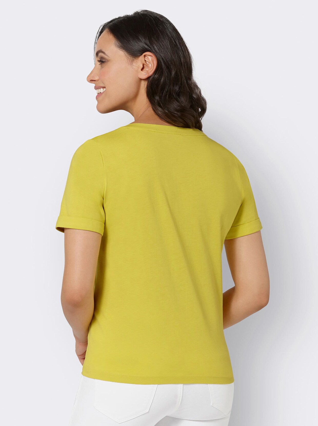 Print-Shirt - limone-bedruckt