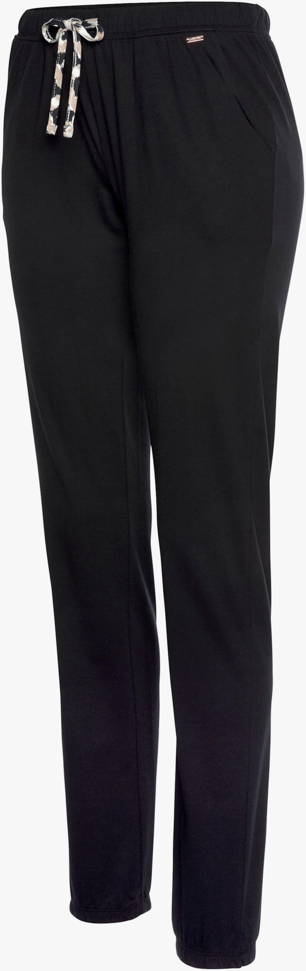 LASCANA Pantalon de nuit - noir