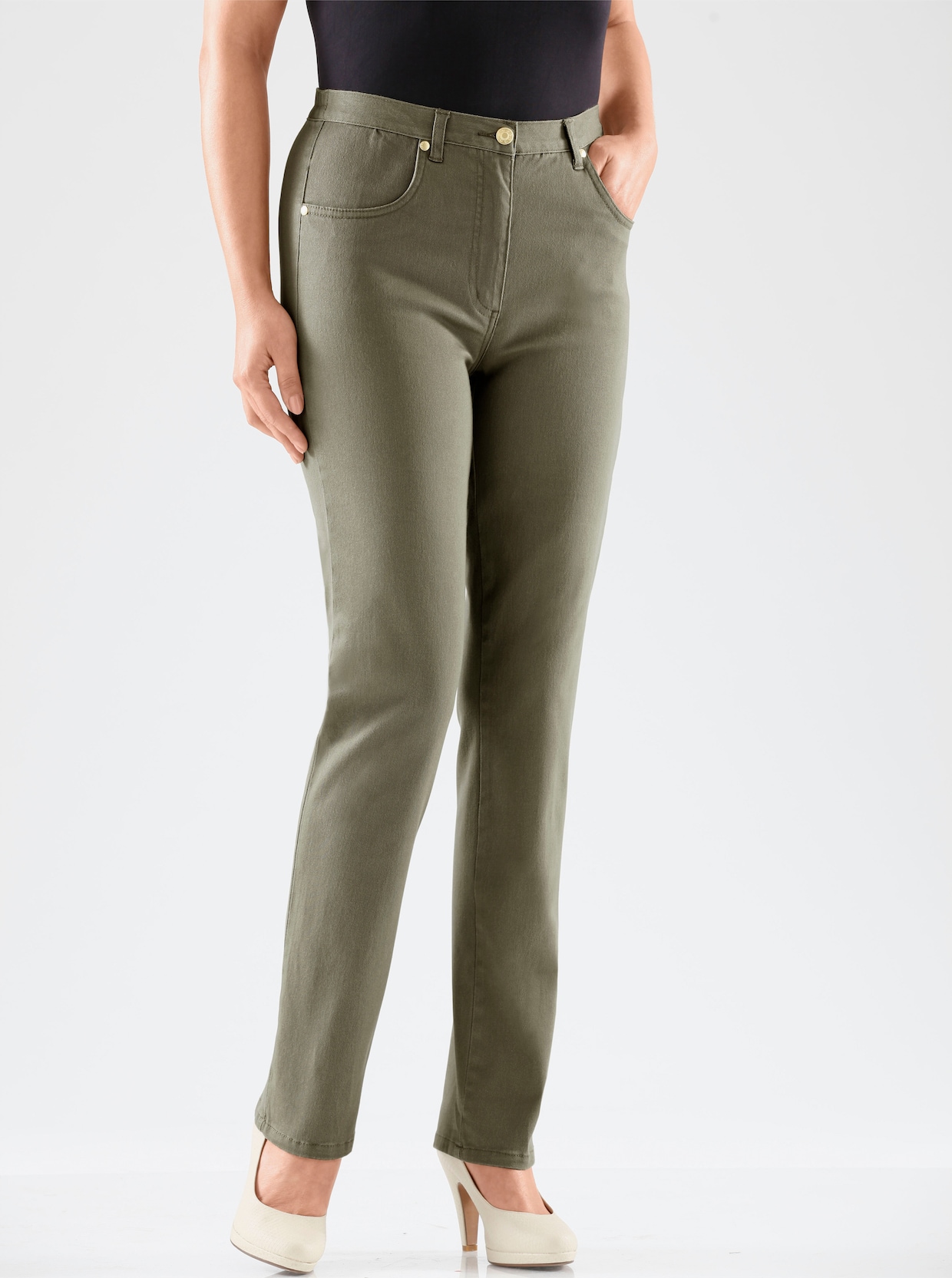 Jeans - olijf