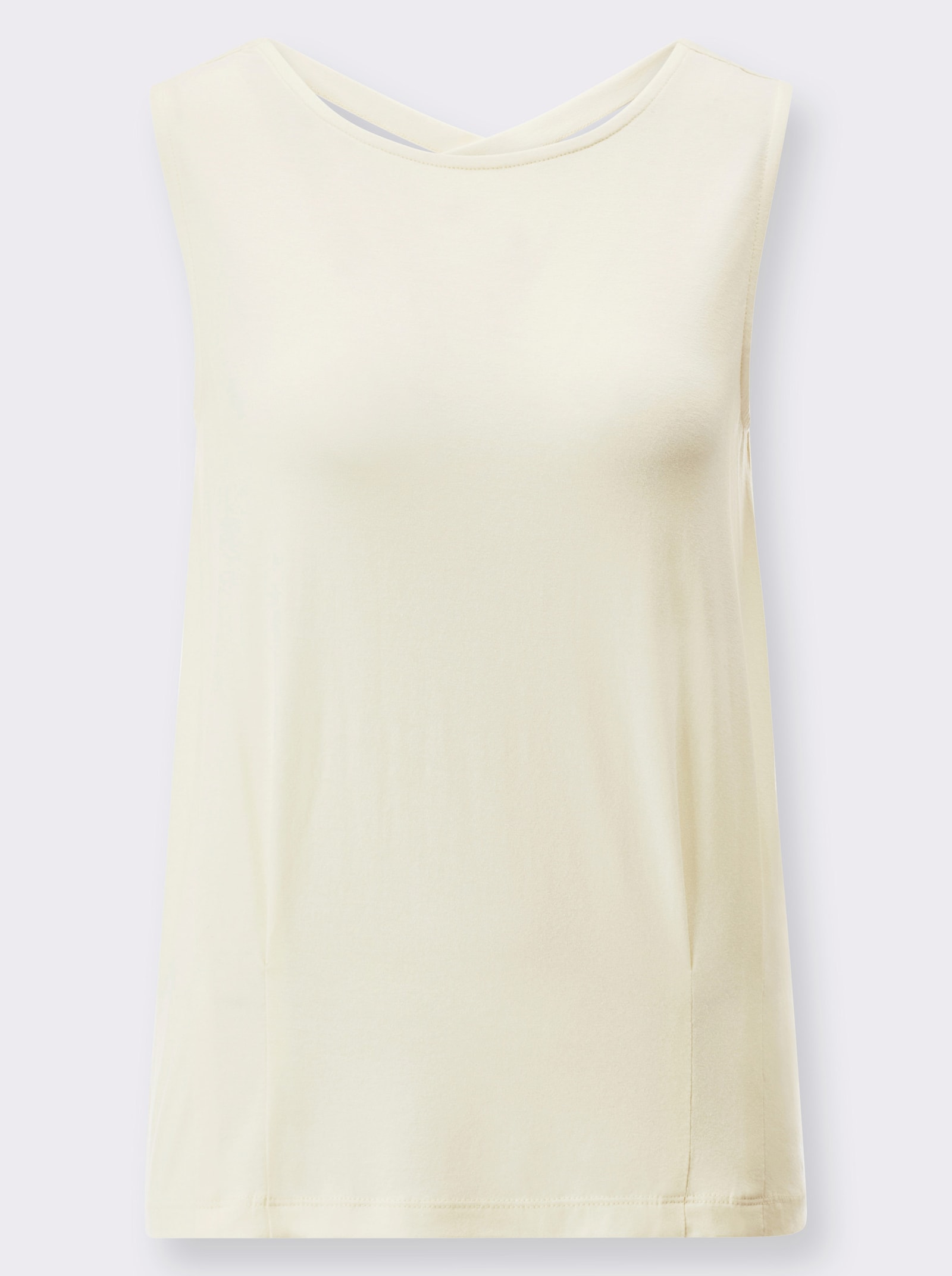 Shirt mit tiefem Rücken-Ausschnitt - champagner