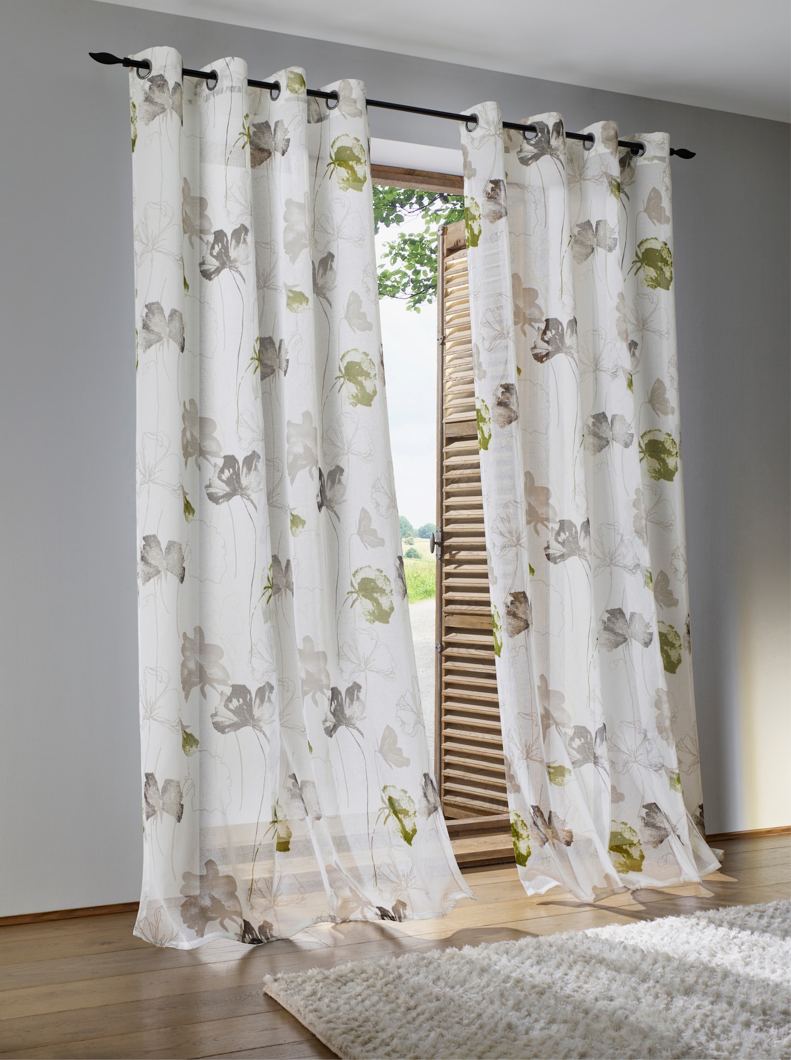 heine home Rideaux - blanc-vert