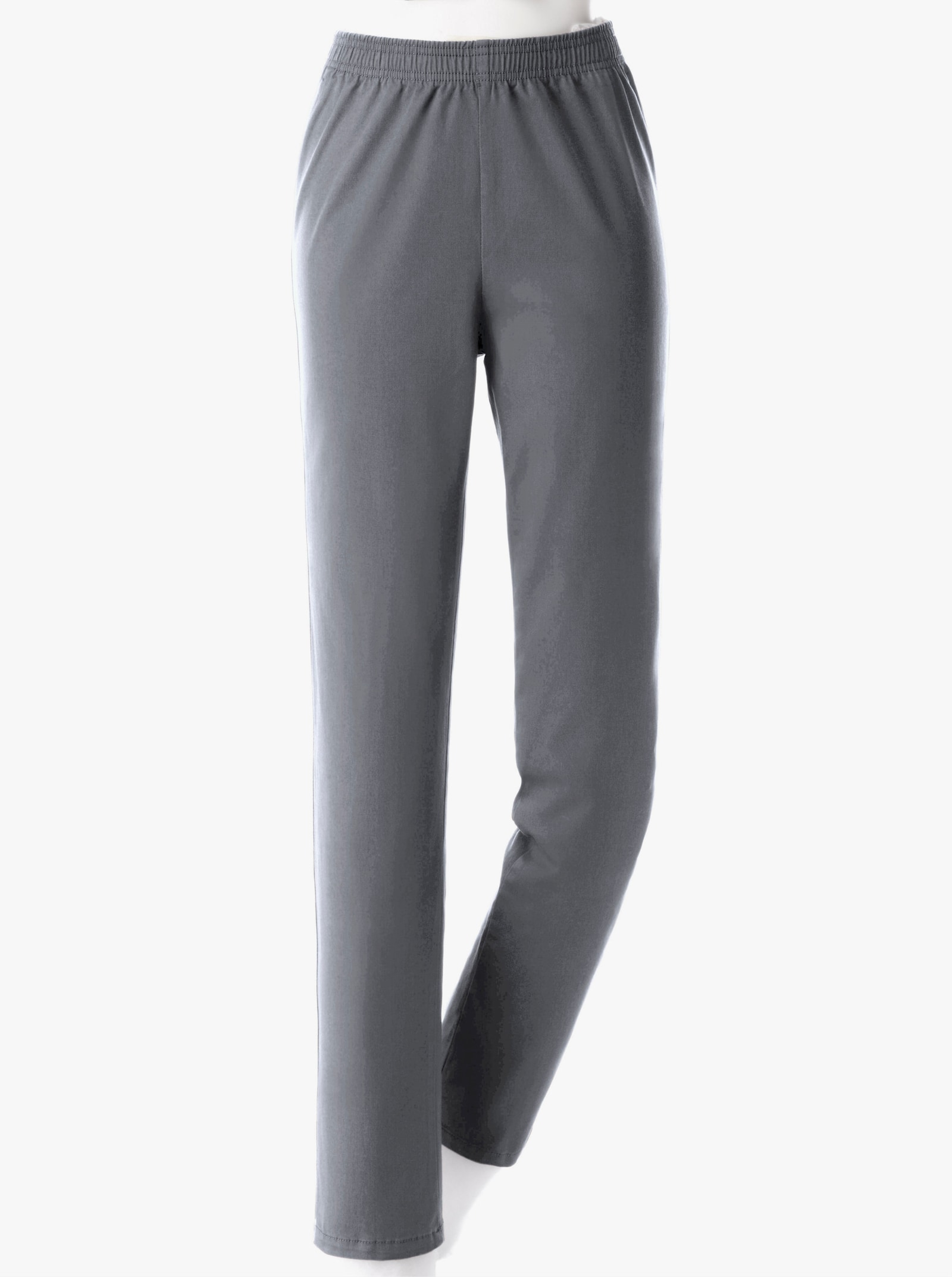 Stretch-Jeans mit Rundum-Dehnbund - grey-denim