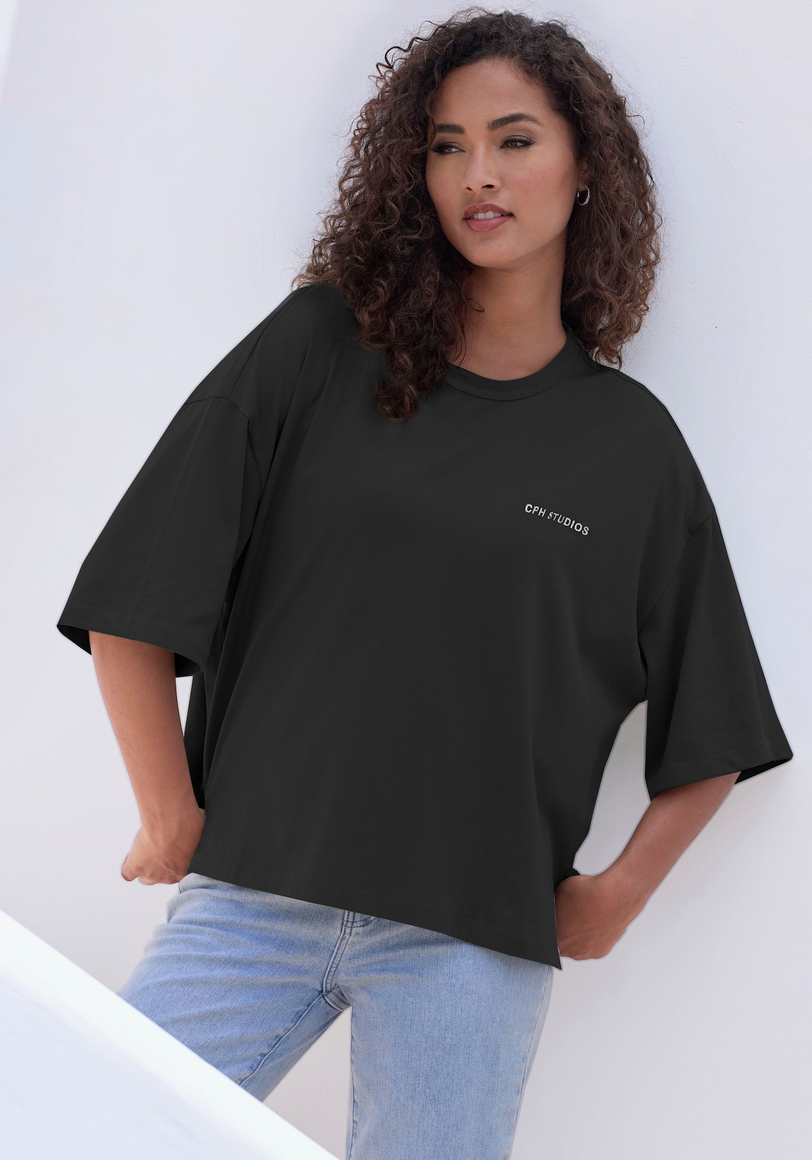 Copenhagen Studios Oversize-Shirt - black