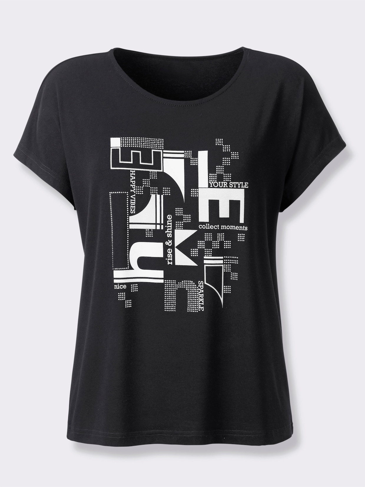 heine Kurzarmshirt - schwarz