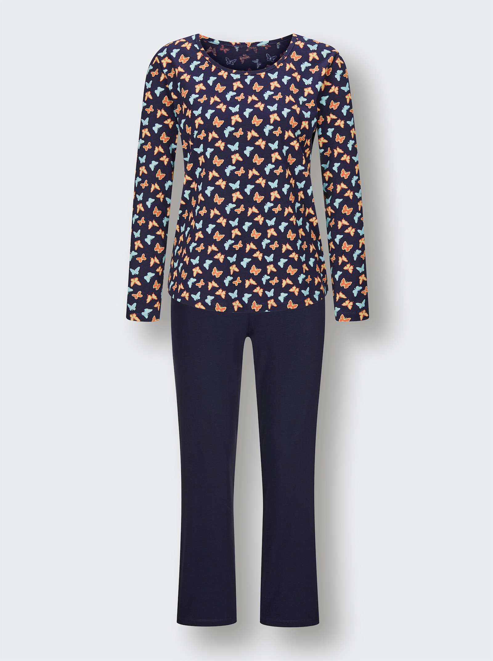 wäschepur Schlafanzüge - aqua + marine-bedruckt