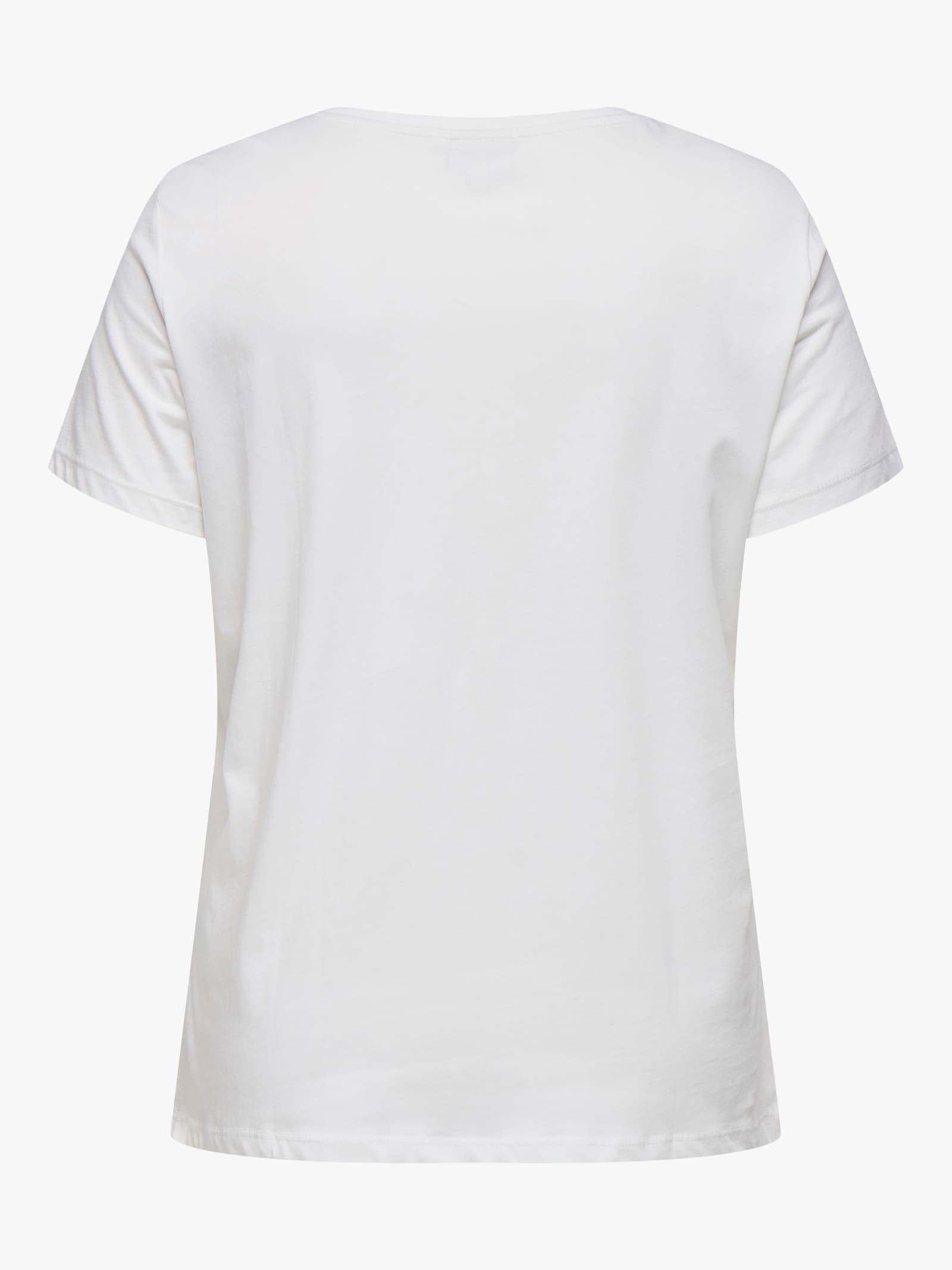 ONLY CARMAKOMA Kurzarmshirt - cloud dancer print:reindeer