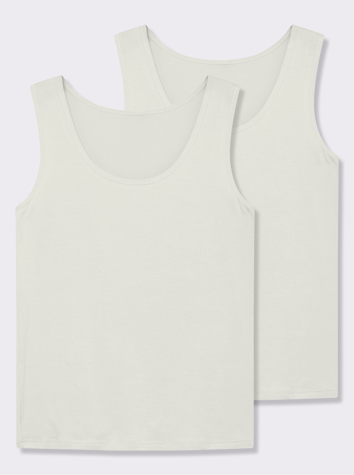 Nina von C. Achselhemd im Doppelpack - champagner