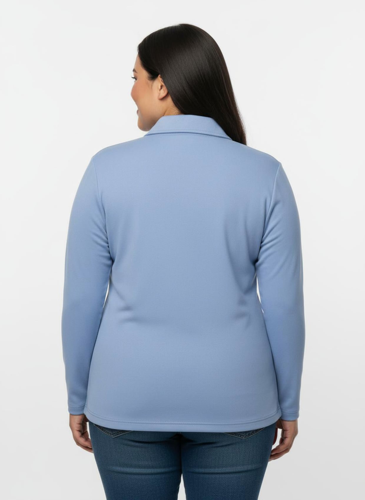 Langarmshirt mit Schneeflocken-Anhänger - bleu