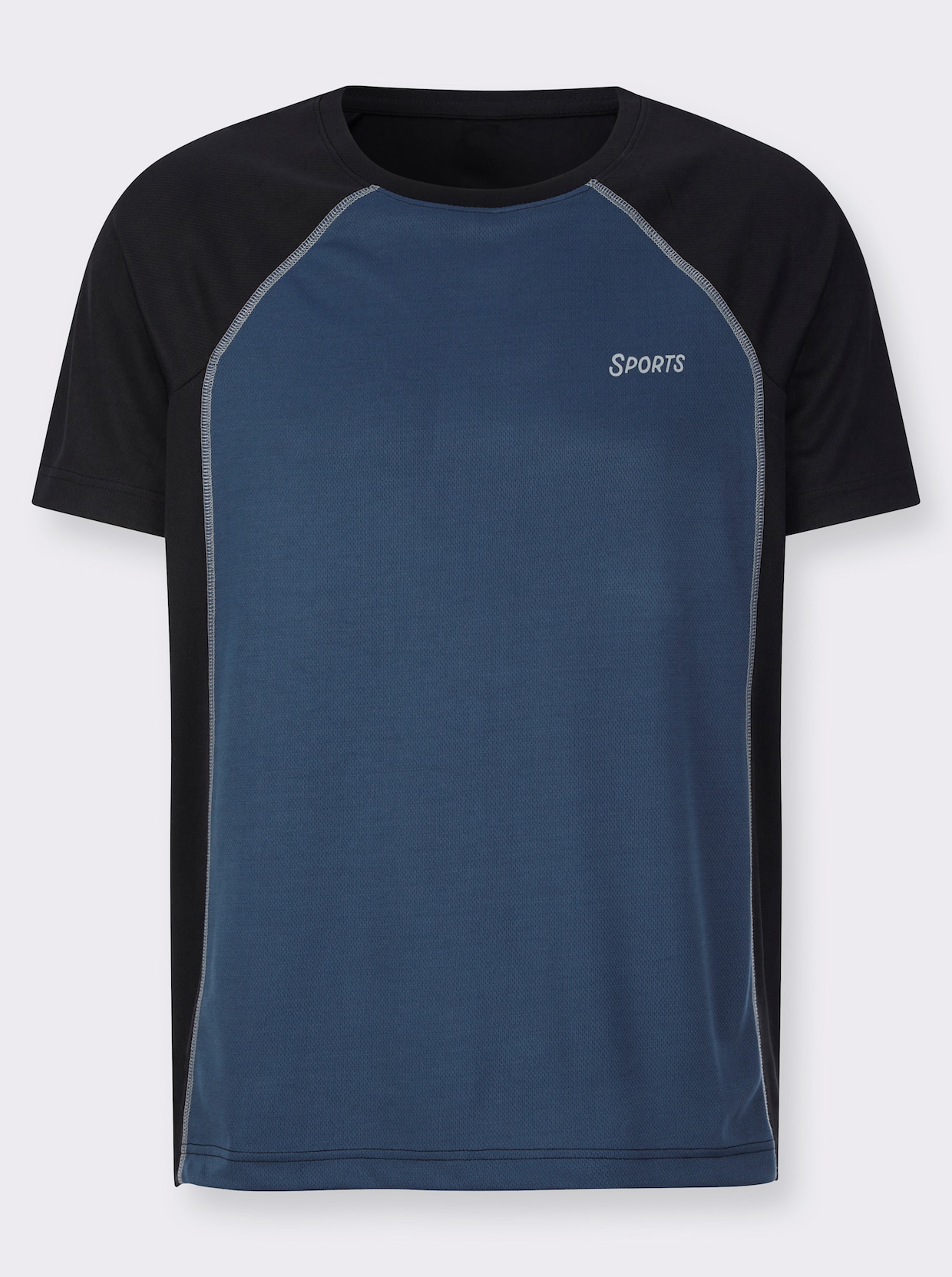 Sportshirt - schwarz-dunkelblau