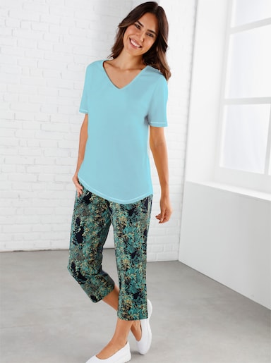 Shirt met korte mouwen - aqua