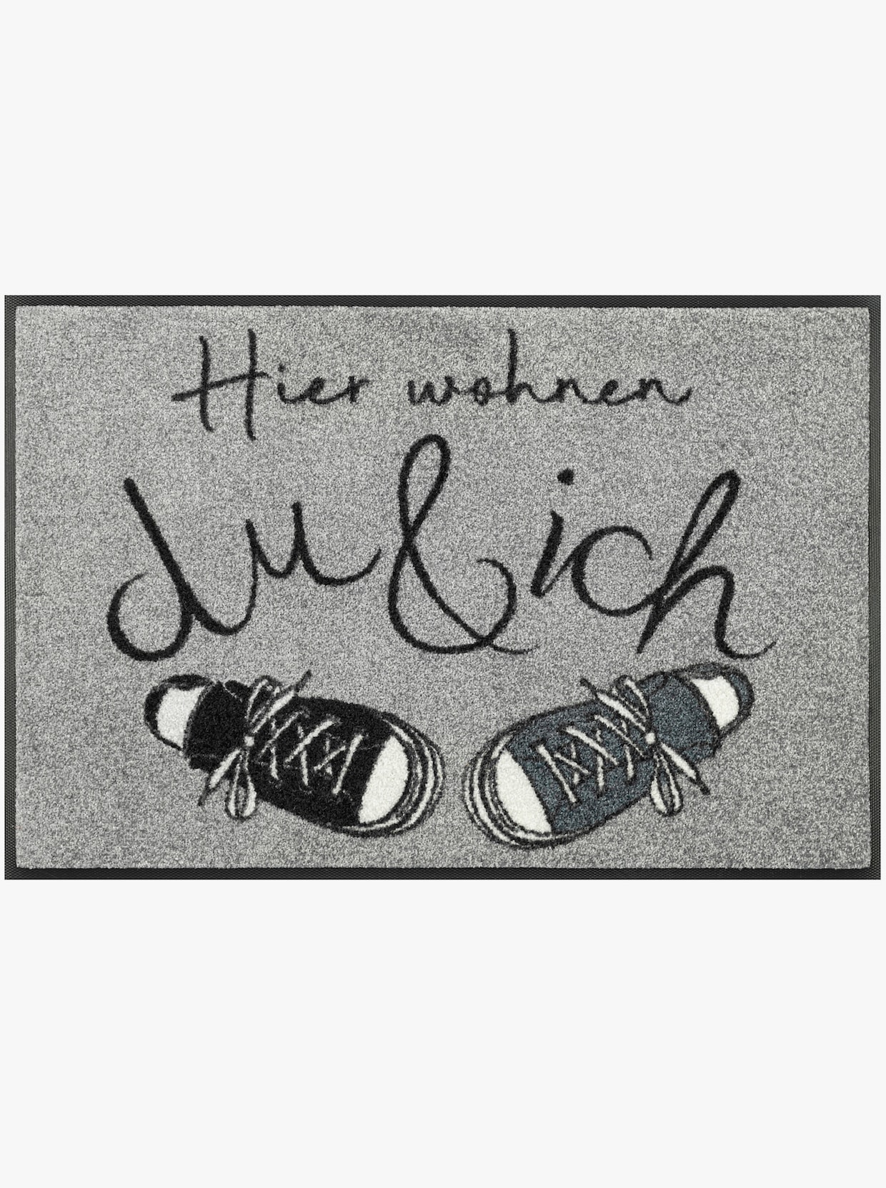 wash+dry by Kleen-Tex Fußmatte - grau-schwarz