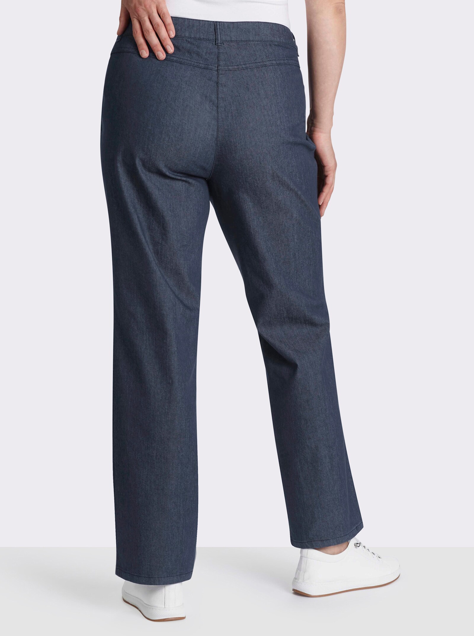 Cosma Gerade Jeans mit Bauch-weg-Effekt - blue-stone-washed
