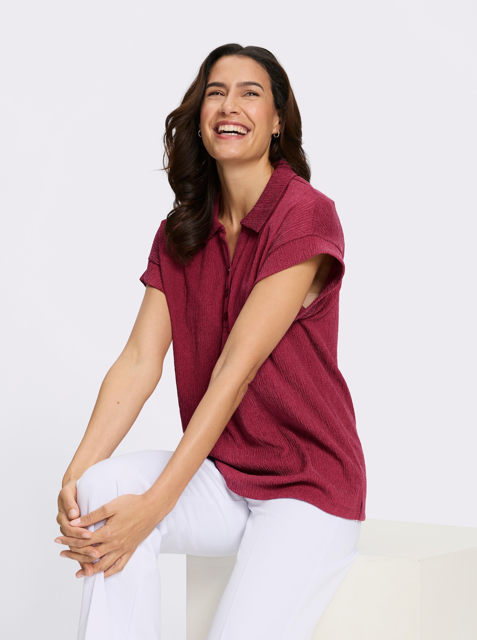 Poloshirt - dunkelrot