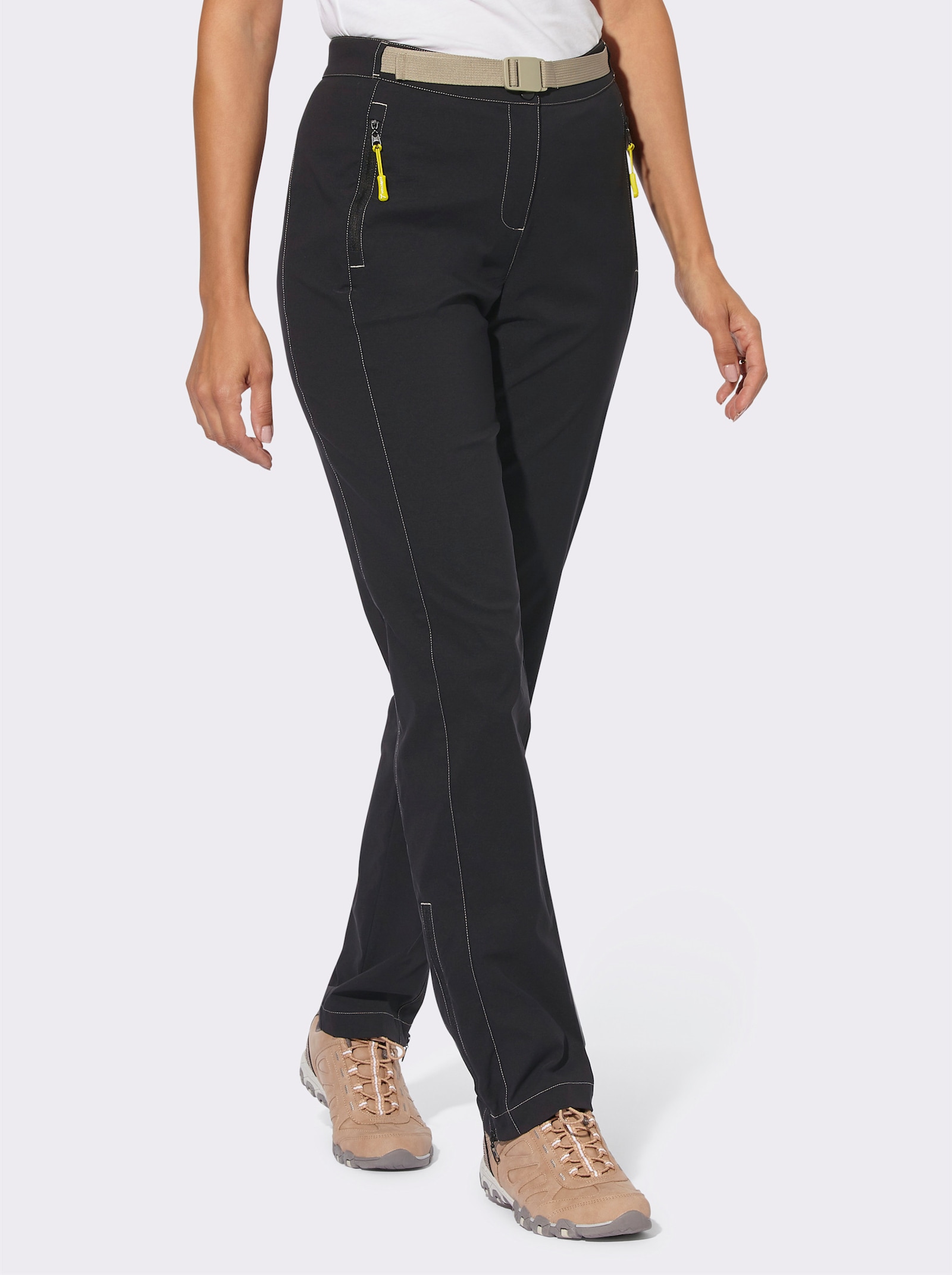 Functionele broek van stretchmateriaal - zwart