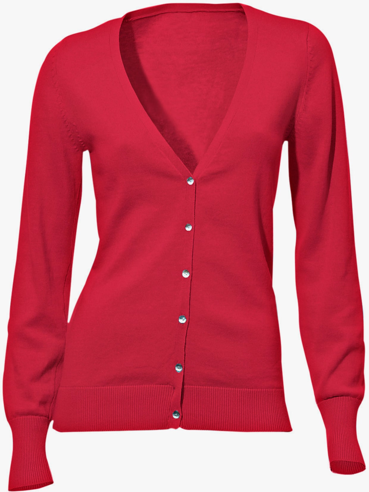 heine Veste en tricot fin - corail