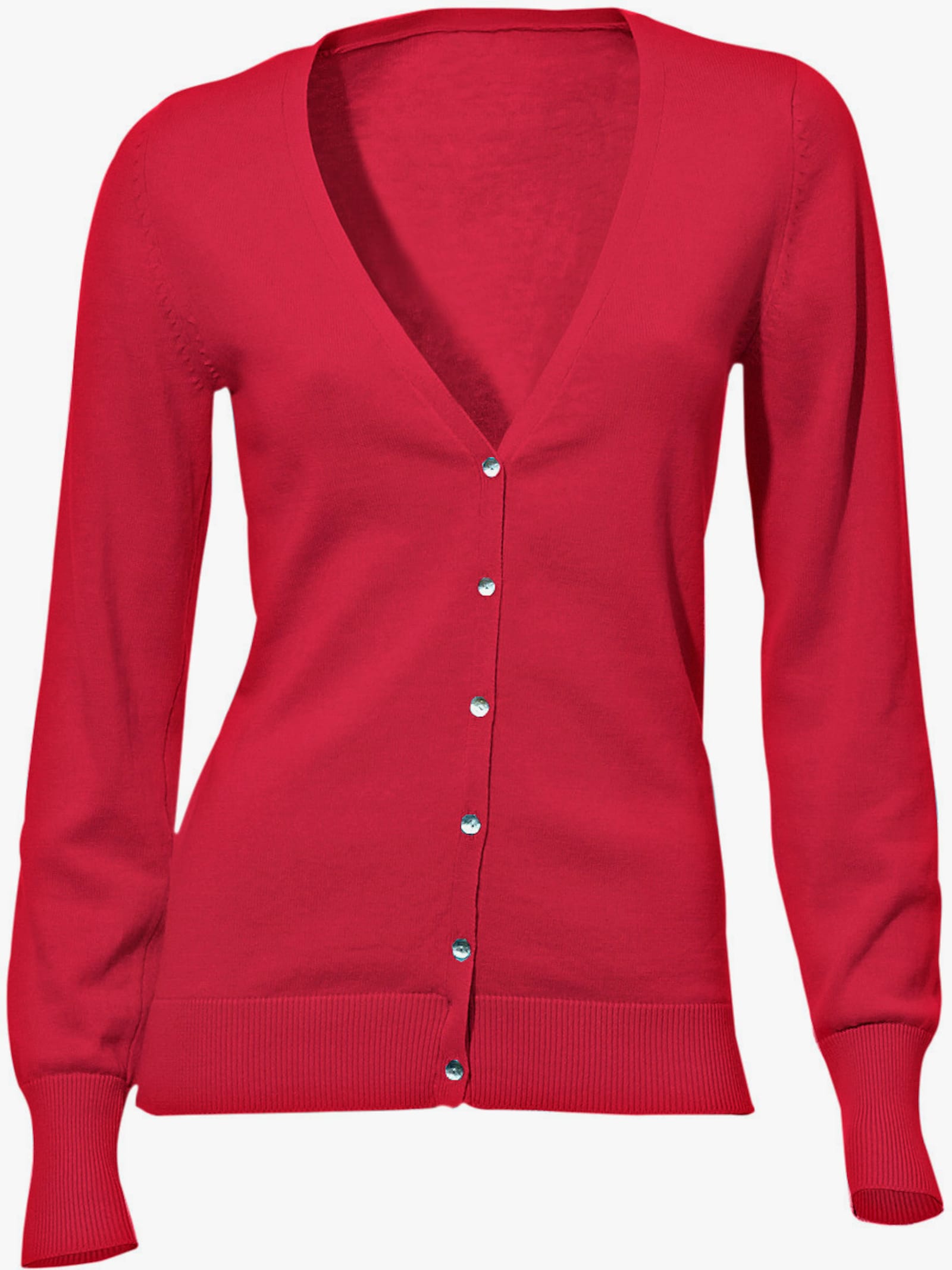 heine Feinstrickjacke im Cardigan-Style - koralle
