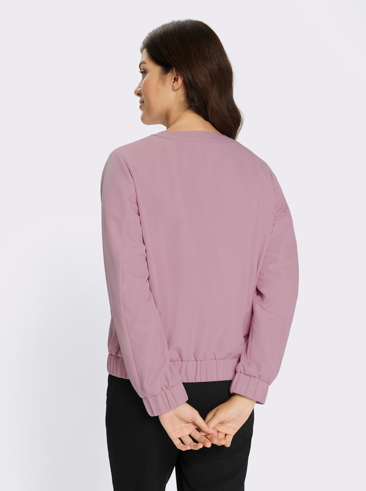 Blousonjacke mit Reißverschluss - mauve