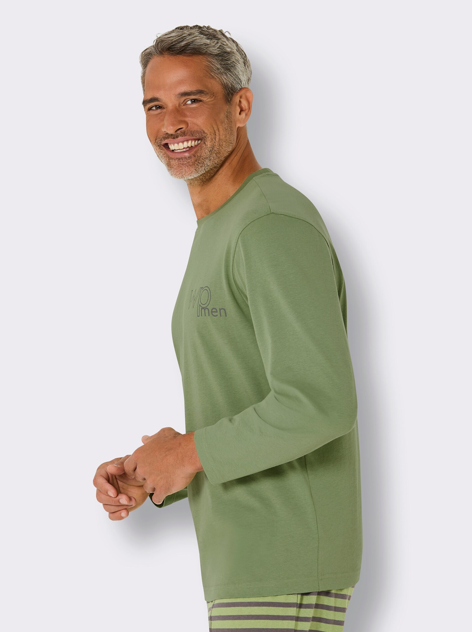 wäschepur men Schlafanzug-Shirt - eucalyptus