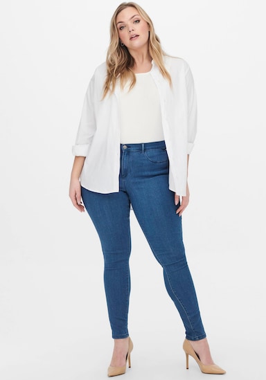 Skinny-fit-Jeans - blue-used