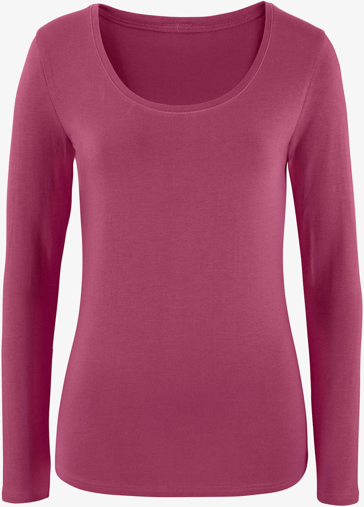 Vivance Shirt met lange mouwen - bessenrood, marine