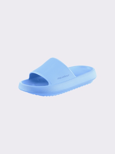 Fashy Badepantolette aus flexiblem Material - eisblau