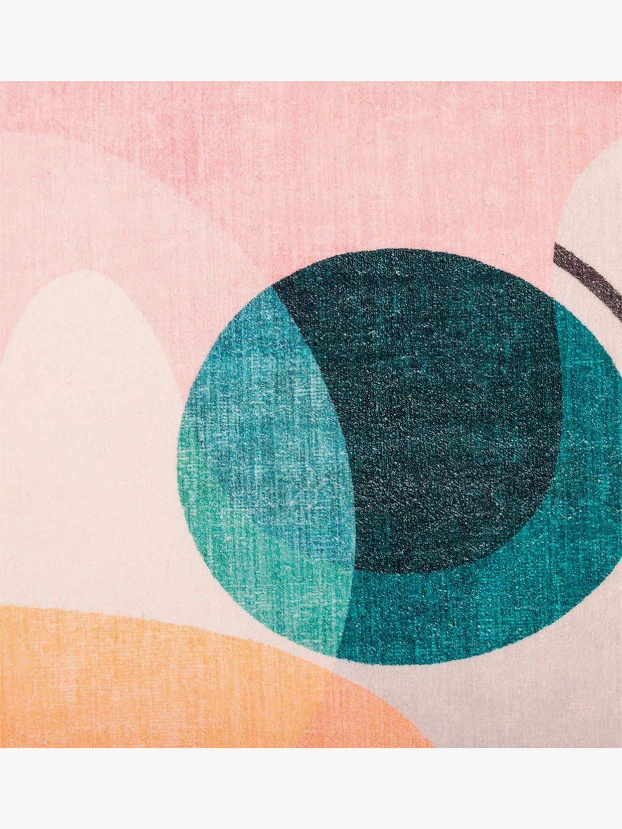 Theko Badematte - rosa-bunt