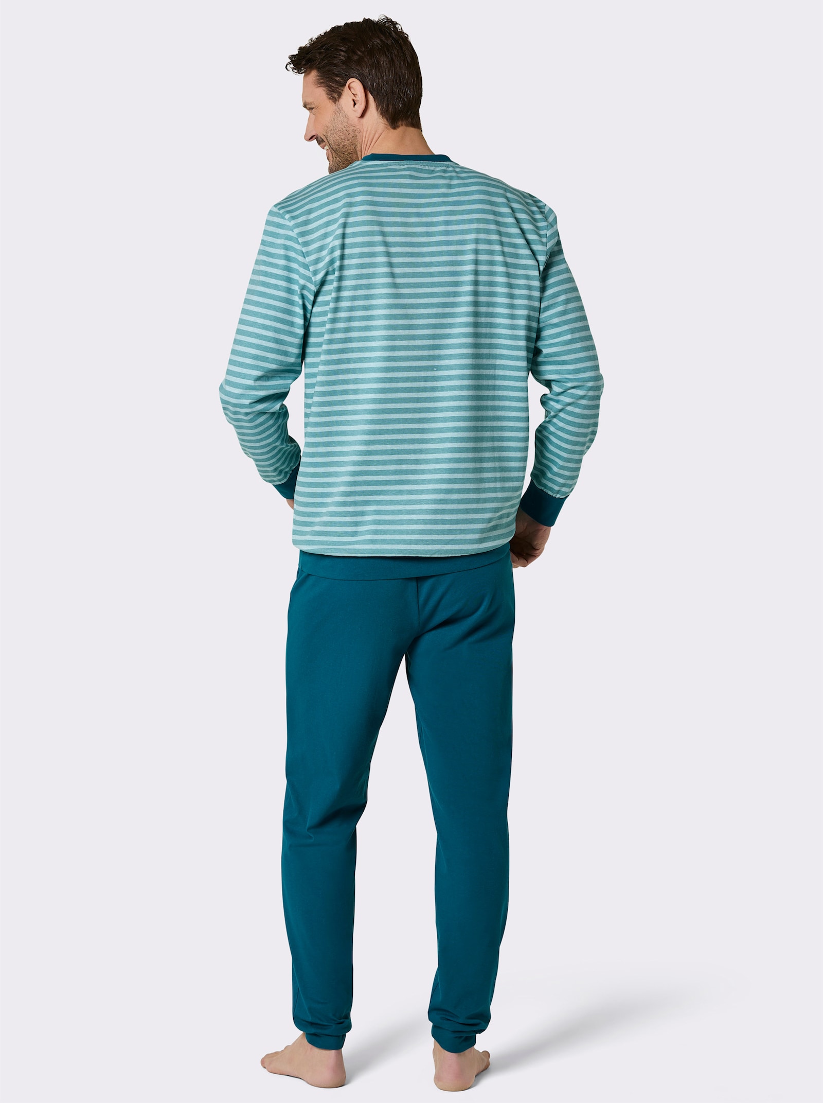 wäschepur men Schlafanzüge - aquapetrol + anthrazit