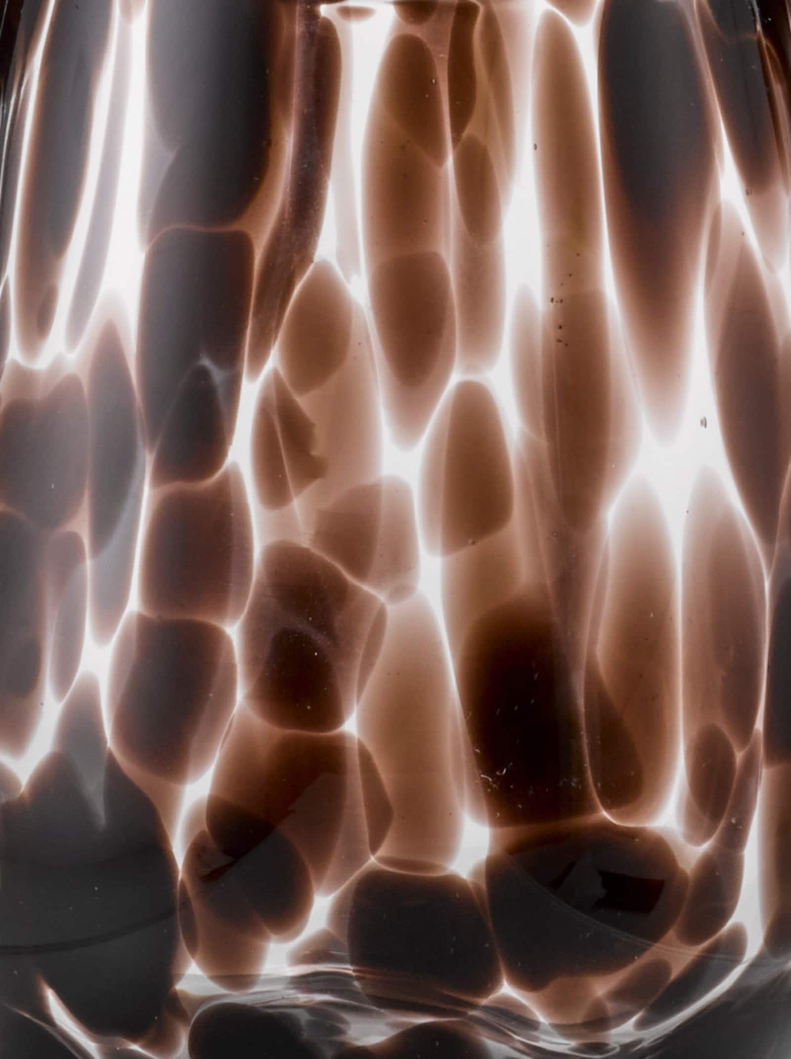 Impressionen Gläser-Set - braun-gemustert