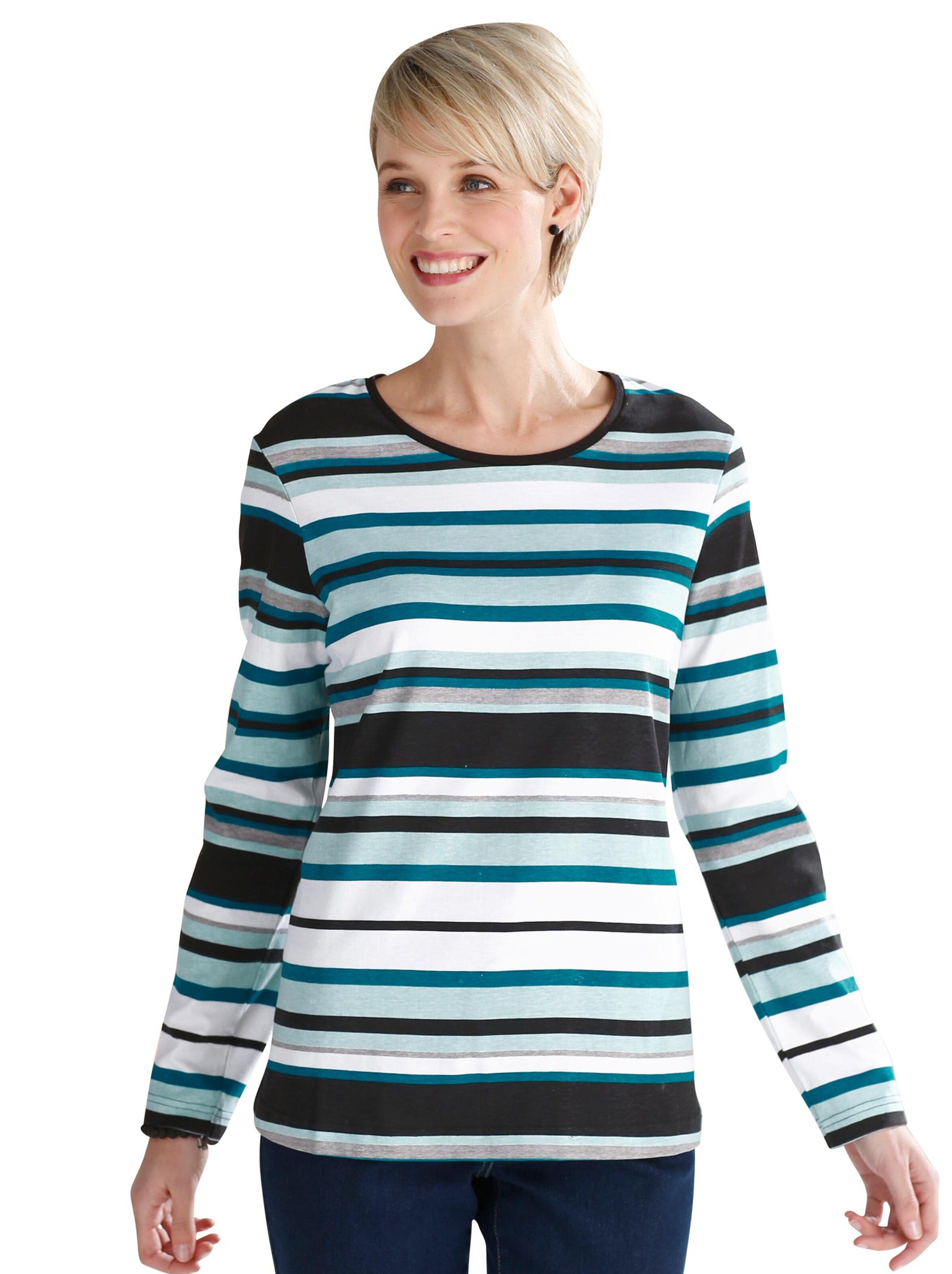 Shirt - aquapetrol-gestreift