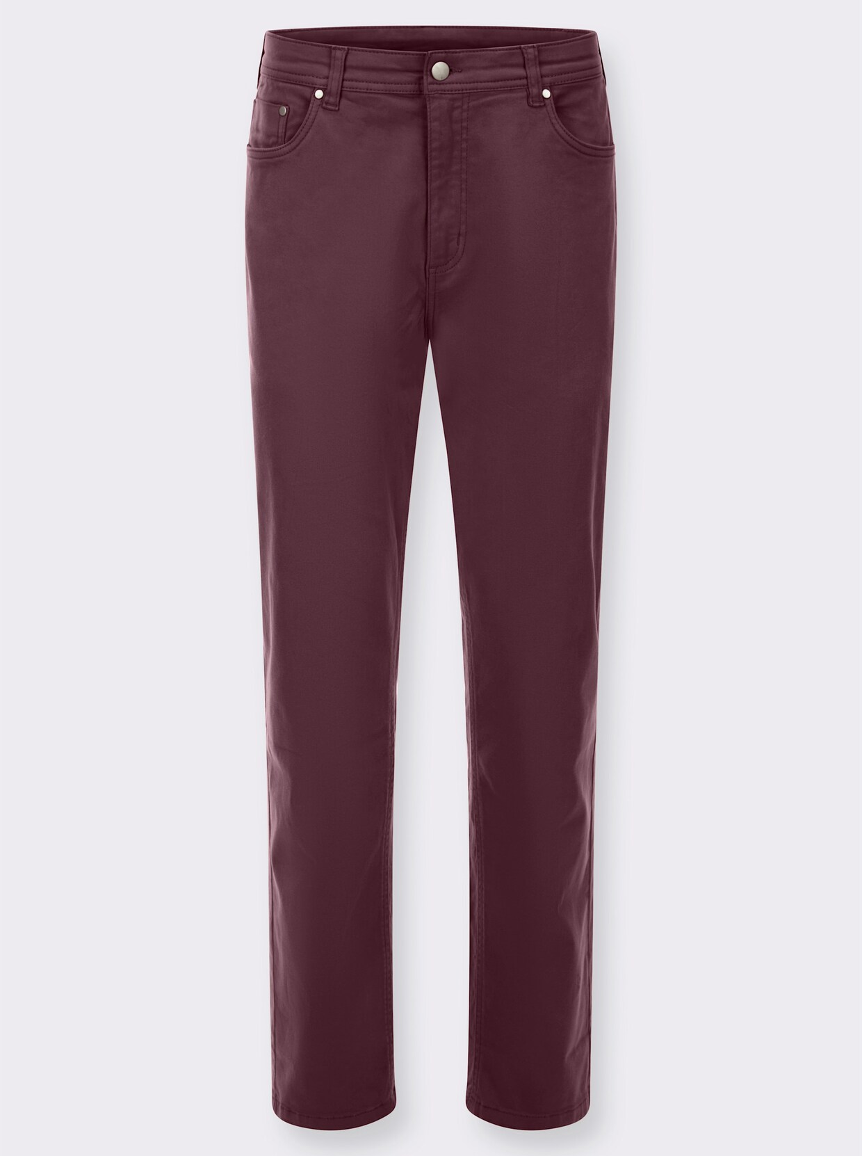 5-Pocket-Jeans in Twill-Qualität - burgund