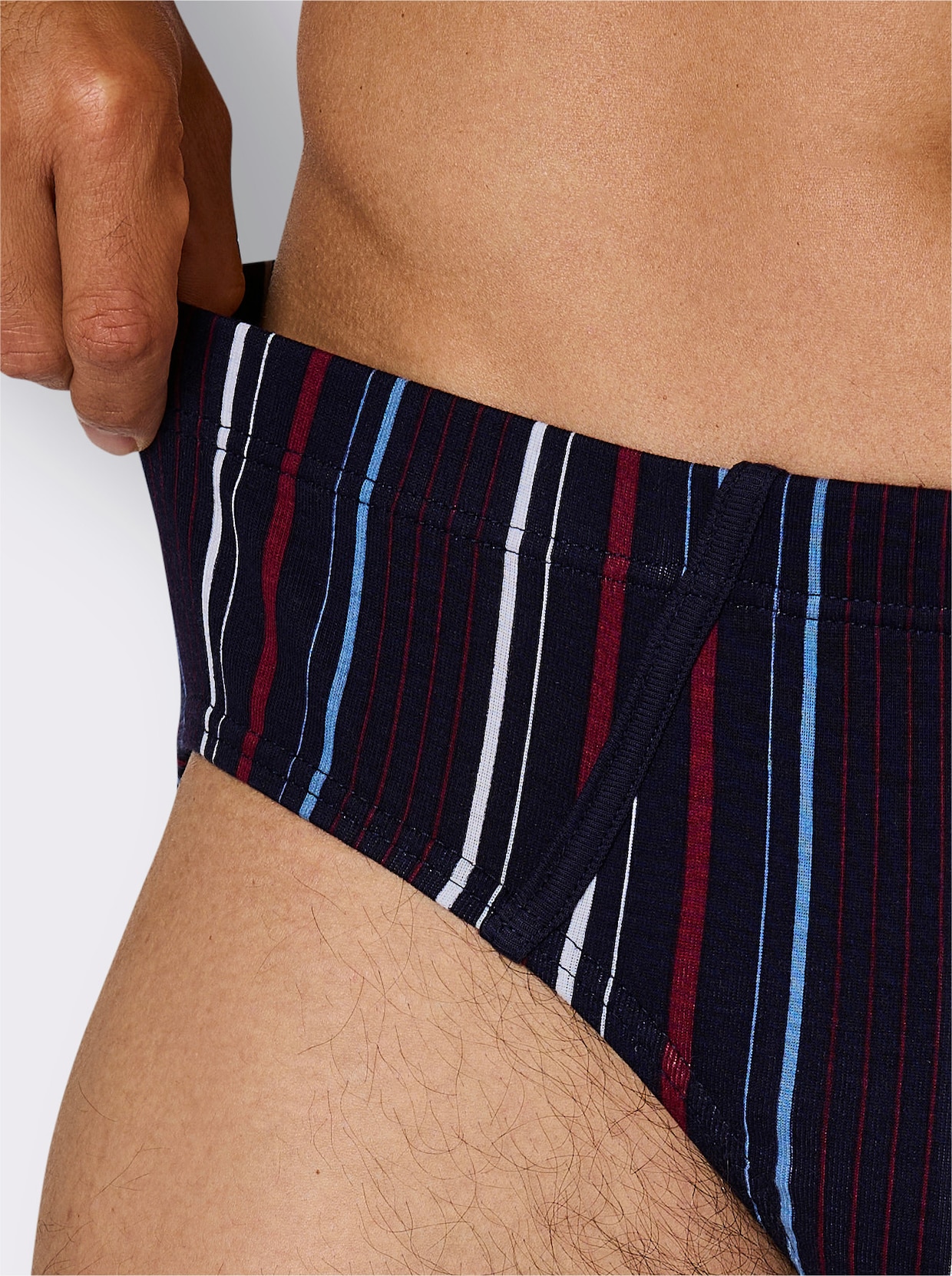 wäschepur men Slip - marine + marine gestreept