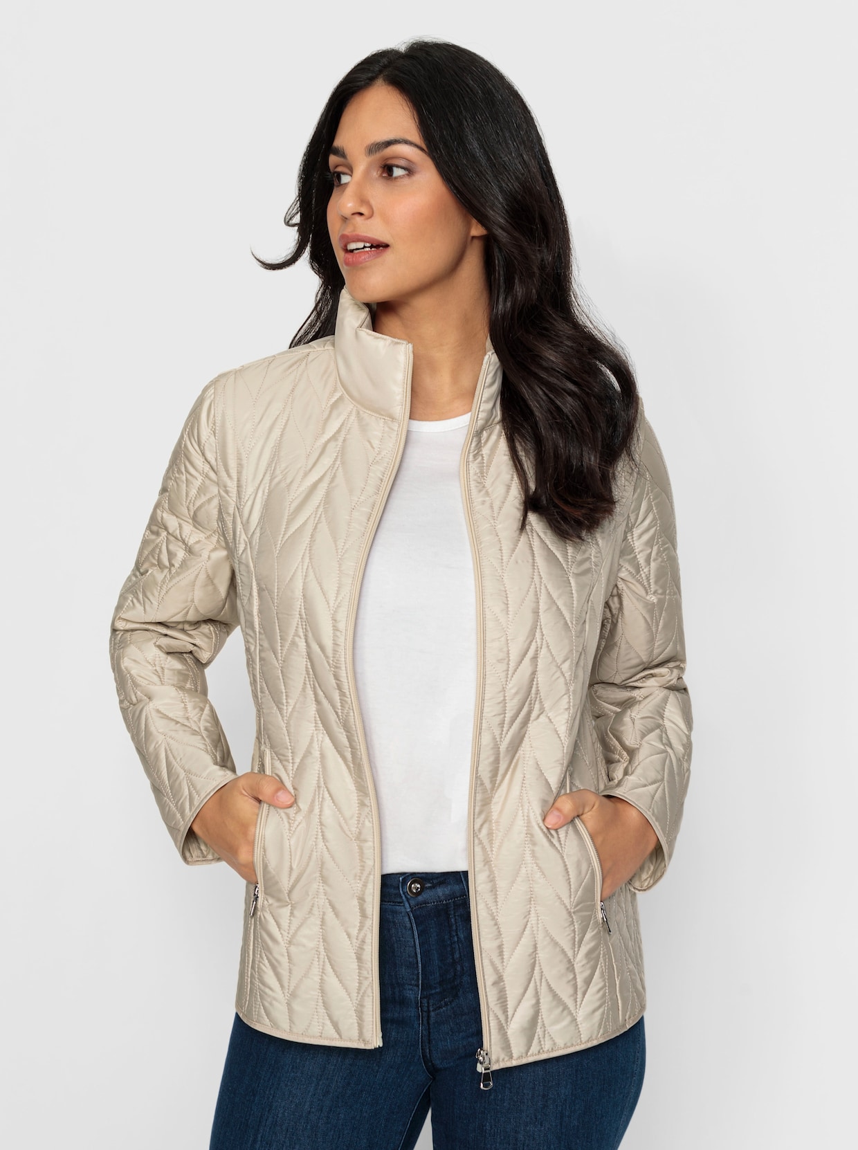 2-in-1-Jacke - sand