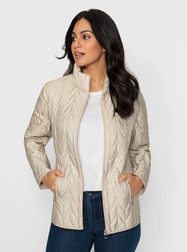 2-in-1-Jacke mit abnehmbaren Ärmeln - sand