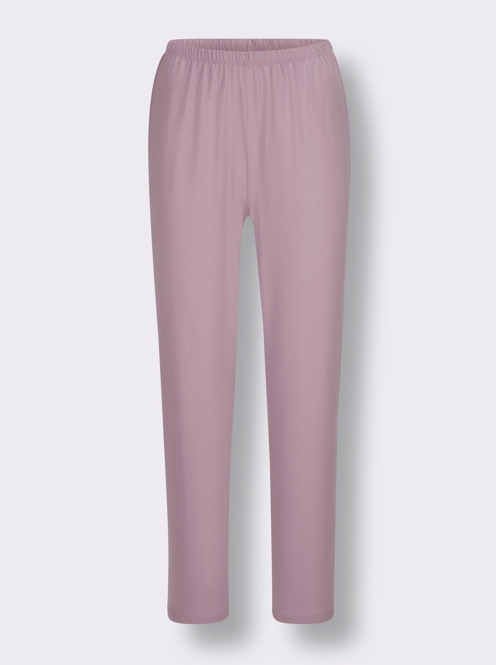 wäschepur Pyjama mit Satinpaspeln - mauve