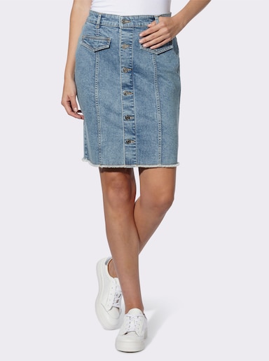 heine Jeansrock - blue-bleached