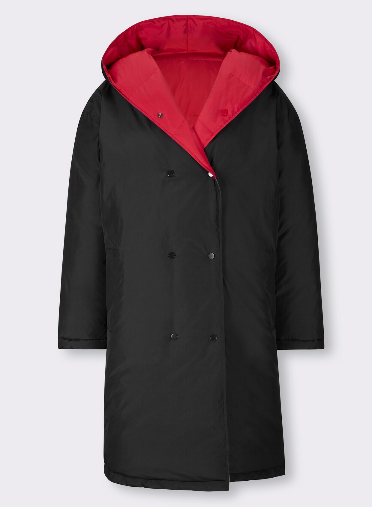 heine Manteau matelassé - rouge-noir