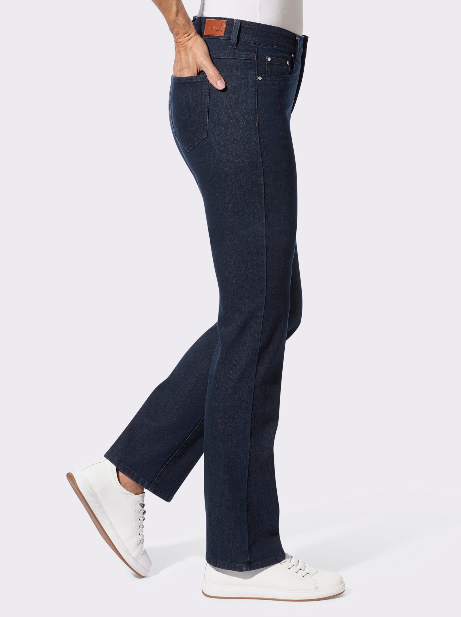 Thermojeans mit innenliegendem Dehnbund - dark blue