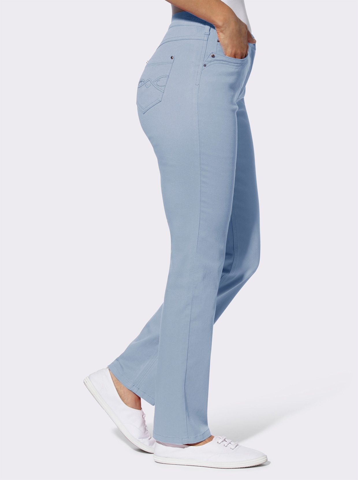 5-pocketjeans - bleu
