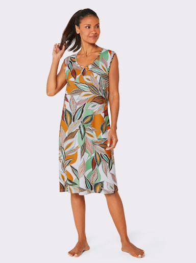 Sommerkleid - camel-jade-bedruckt