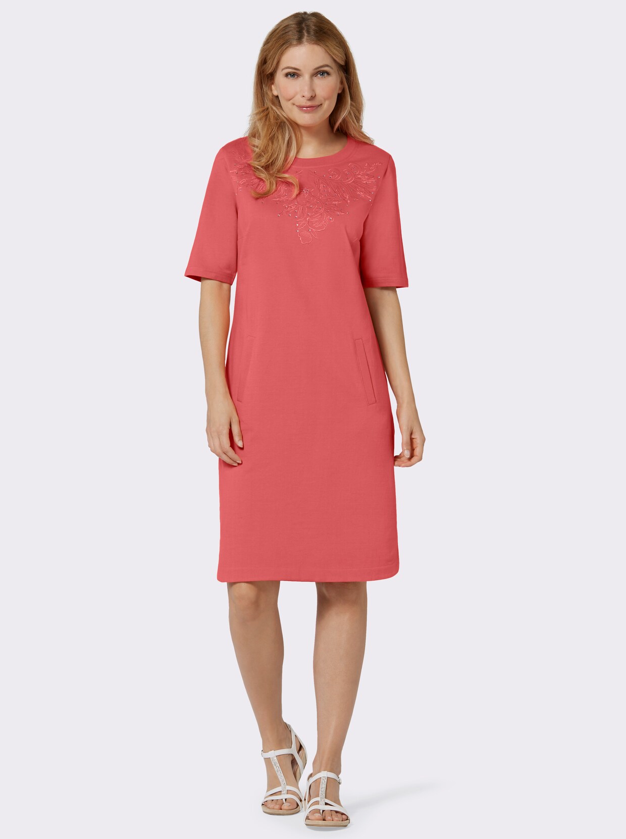 Shirtkleid - grapefruit